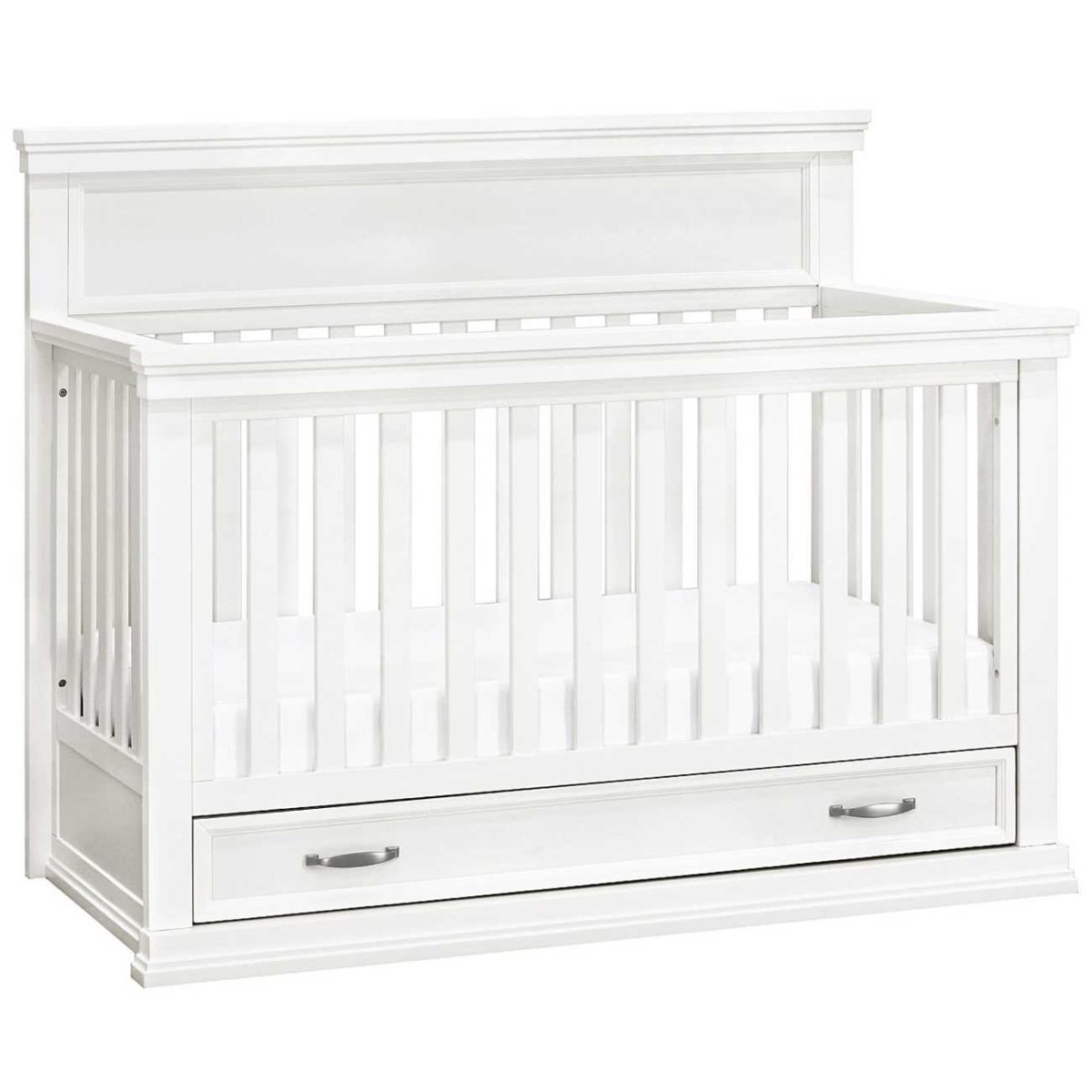 Langford 4 In 1 Crib With Storage Drawer - Warm White