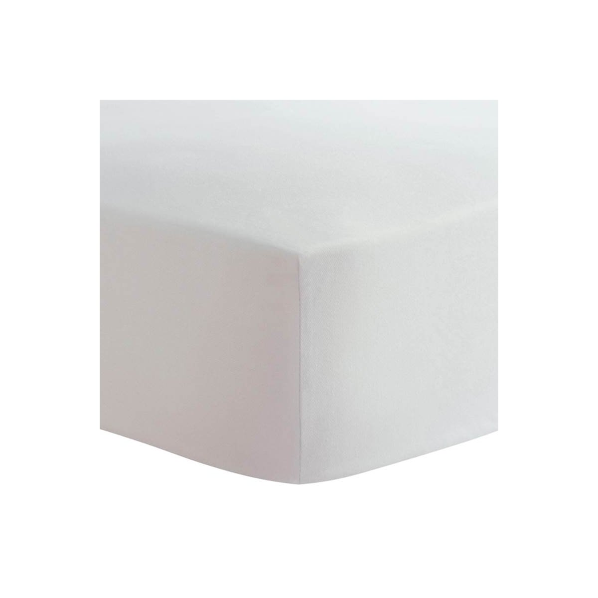 Flannel Mini Crib Sheet - White