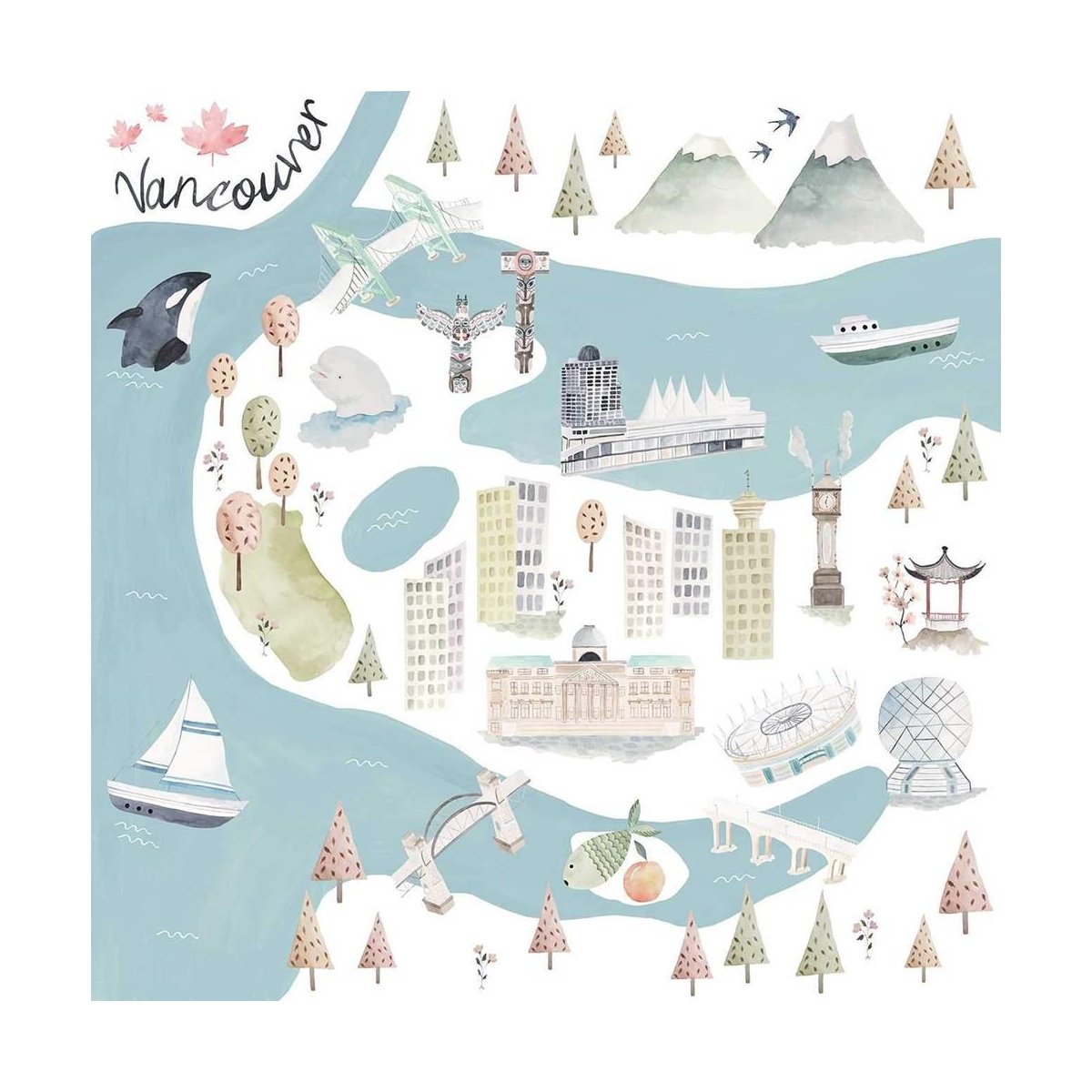 City Muslin Quilt - Vancouver