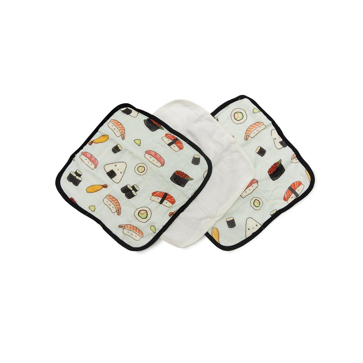 Deluxe Washcloth 3 Pack - Sushi
