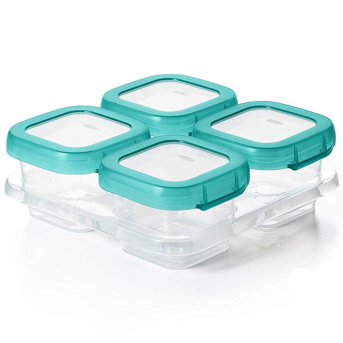 Baby Blocks Freezer Storage 4oz Set - Teal