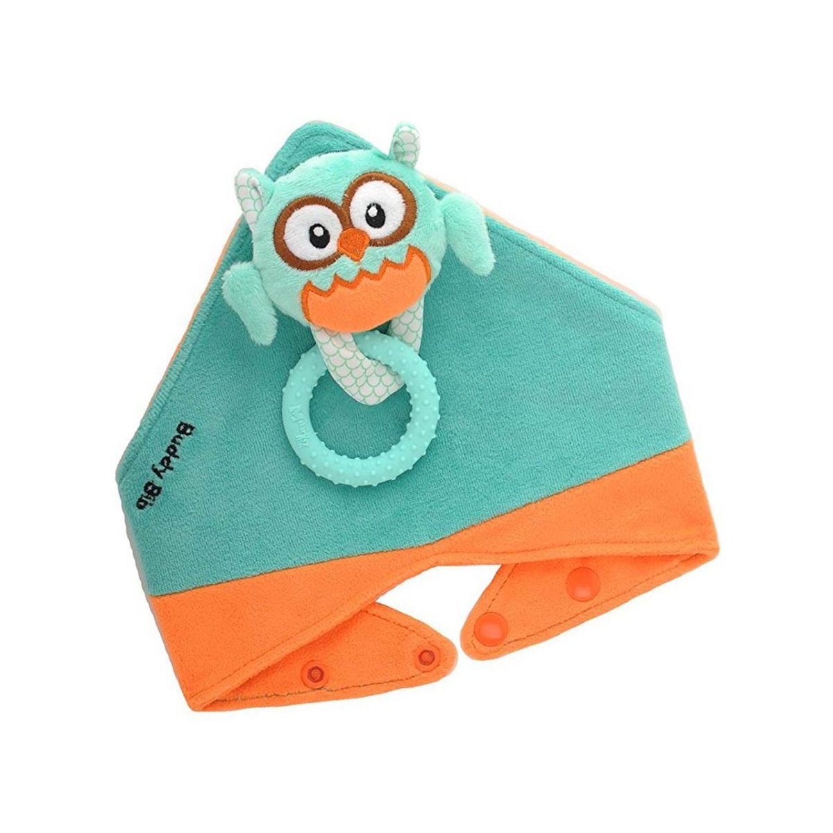 Buddy Bib With Teether Toy Ollie Owl