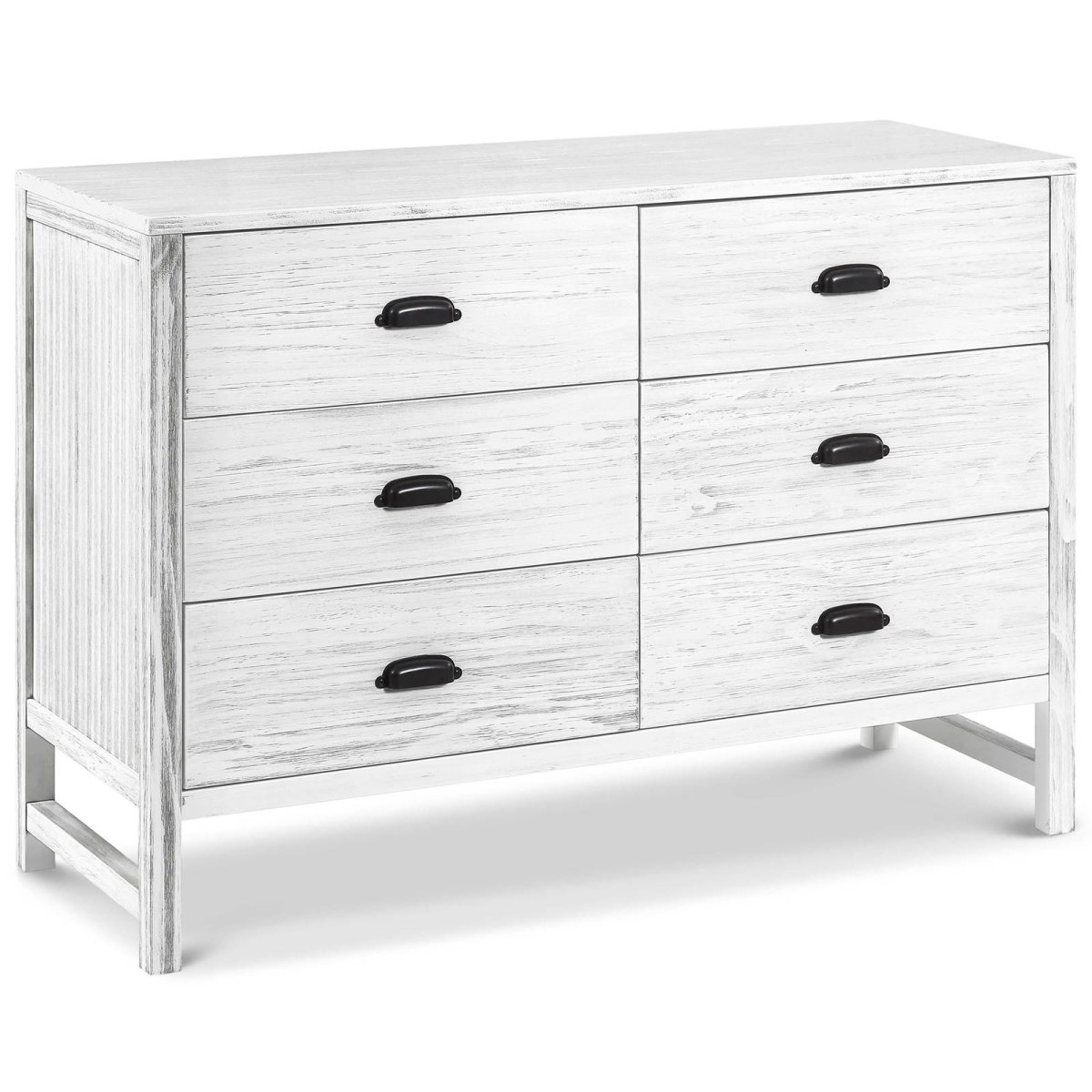 Fairway 6 Drawer Double Dresser - Cottage White