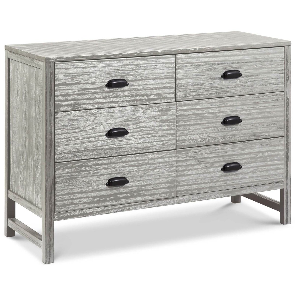 Fairway 6 Drawer Double Dresser - Cottage Grey