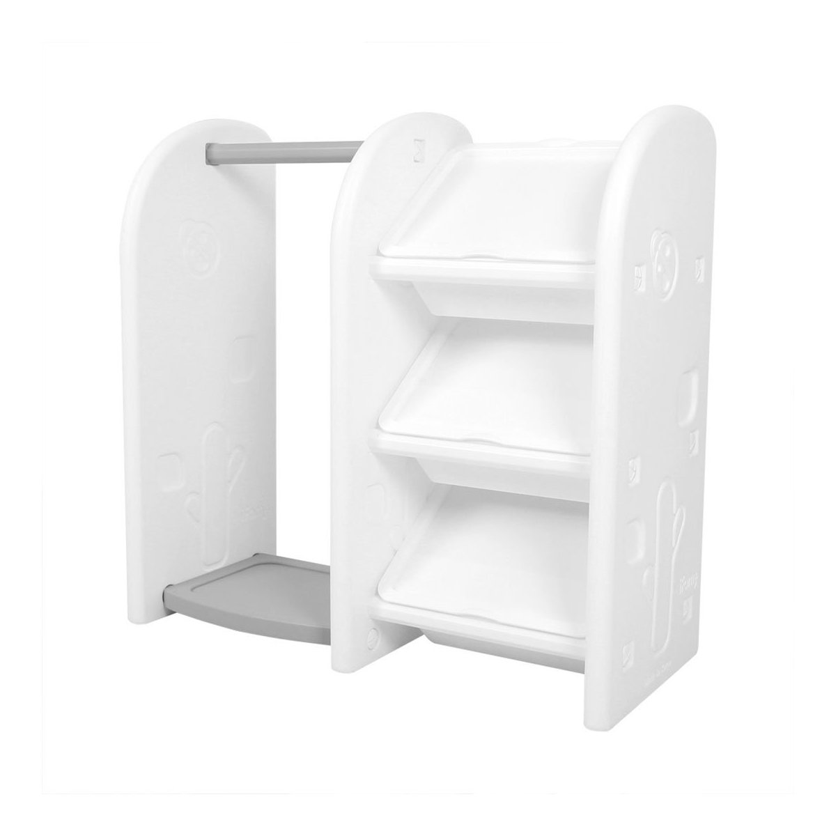 Easy Doing Hanger + 3 Bins - Grey