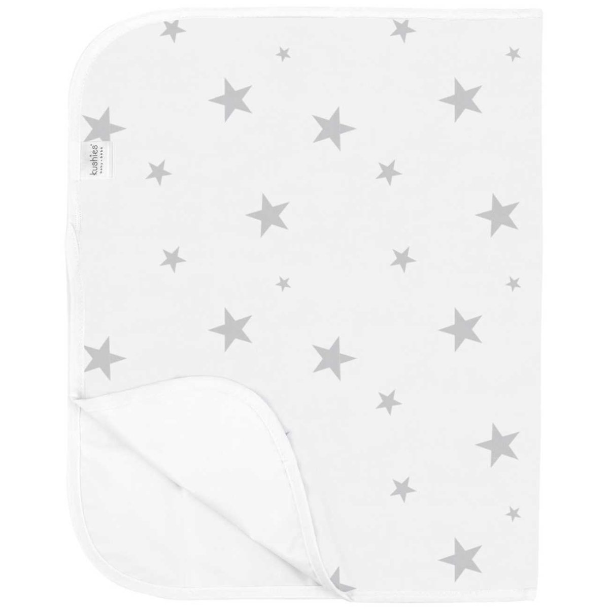 Organic Portable Change Pad - Grey Stars