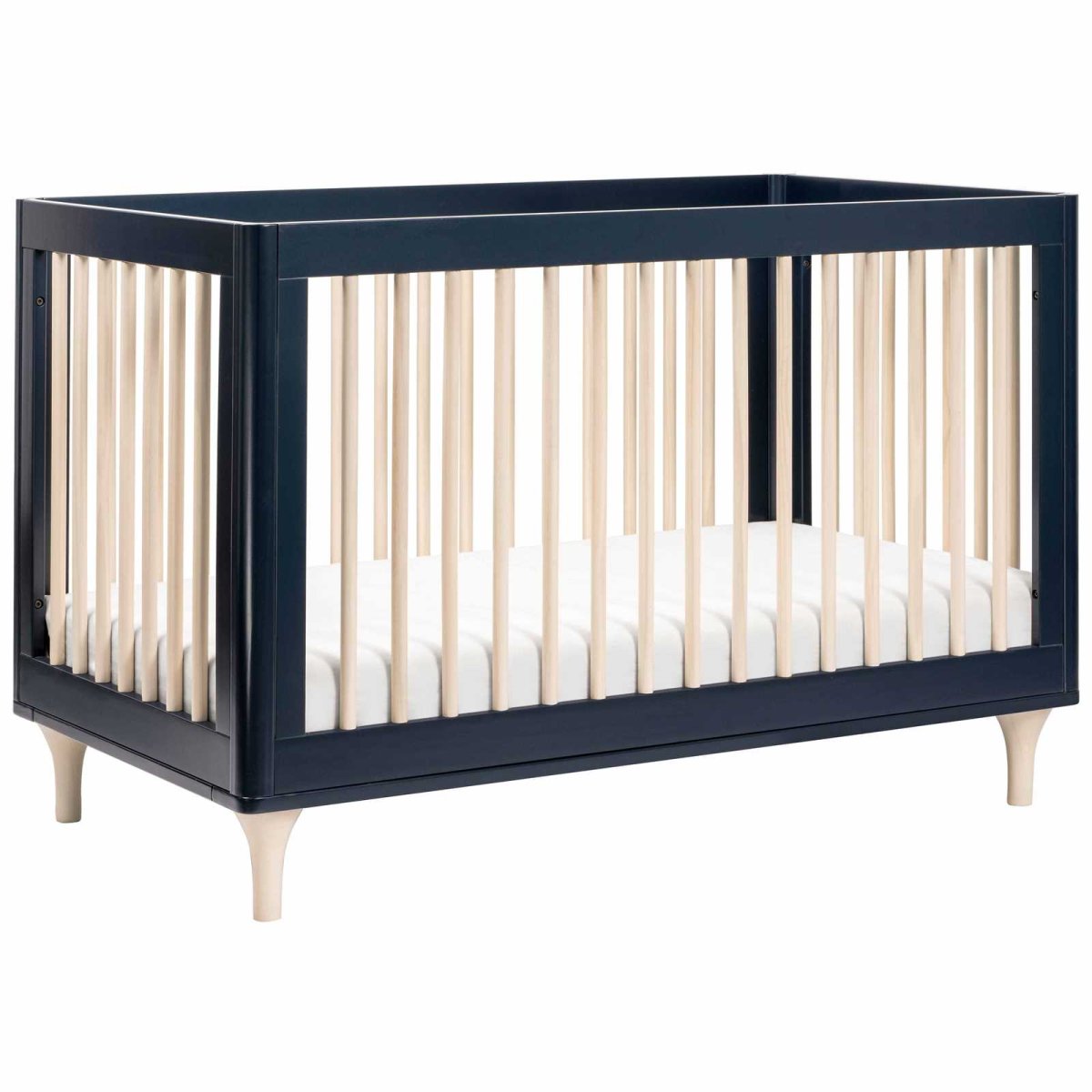 Lolly 3 In 1 Crib With Toddler Rail - Navy Washed Natural