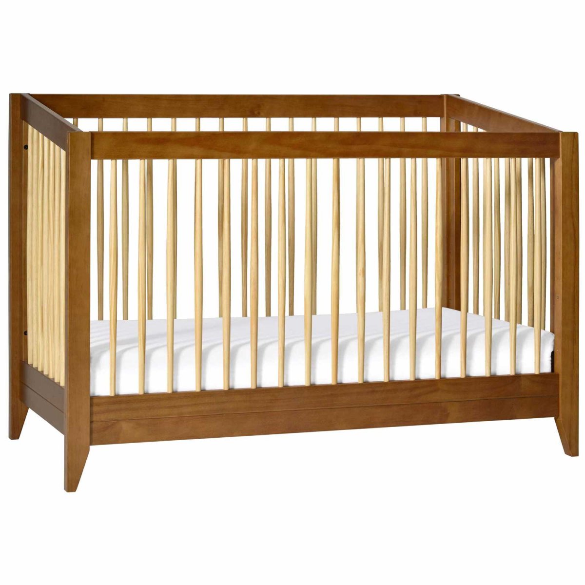 Sprout 4 in 1 Crib with Toddler Rail - Chestnut Natural