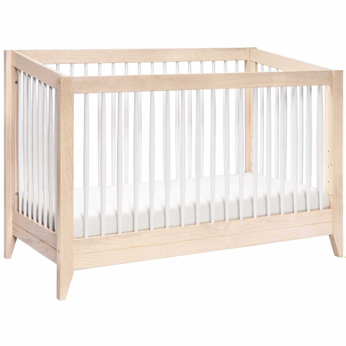 Sprout 4 In 1 Crib With Toddler Rail - Washed Natural White