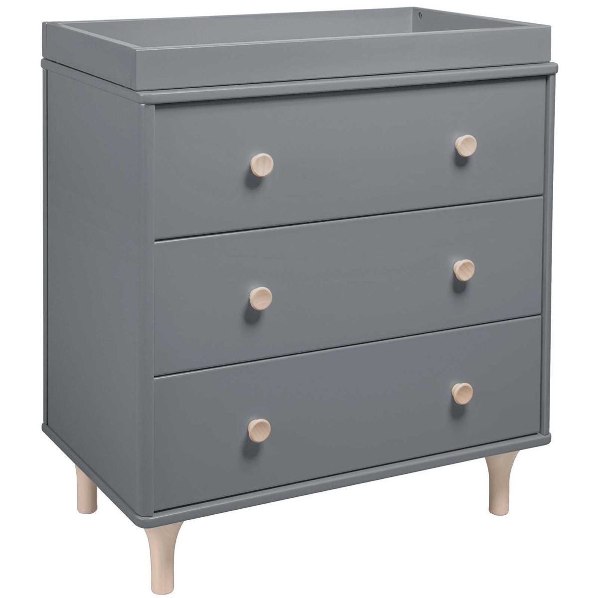 Lolly 3 Drawer Changer Dresser Grey - Washed Natural