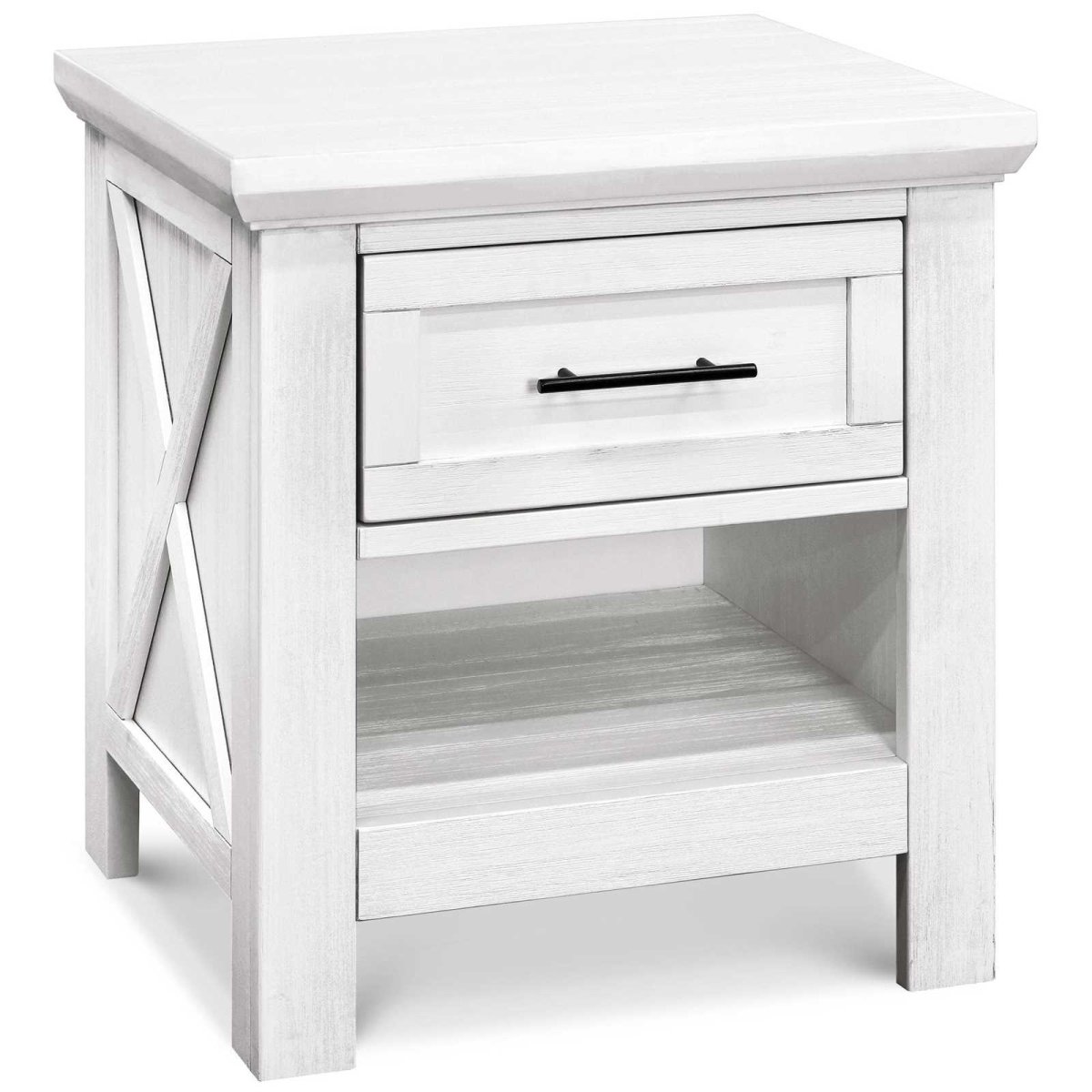 Emory Farmhouse Nightstand - Linen White