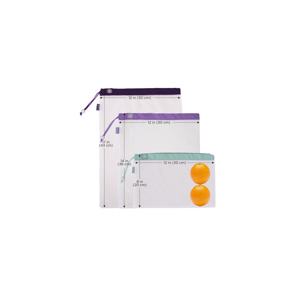 3 Pc Reusable Produce Bags