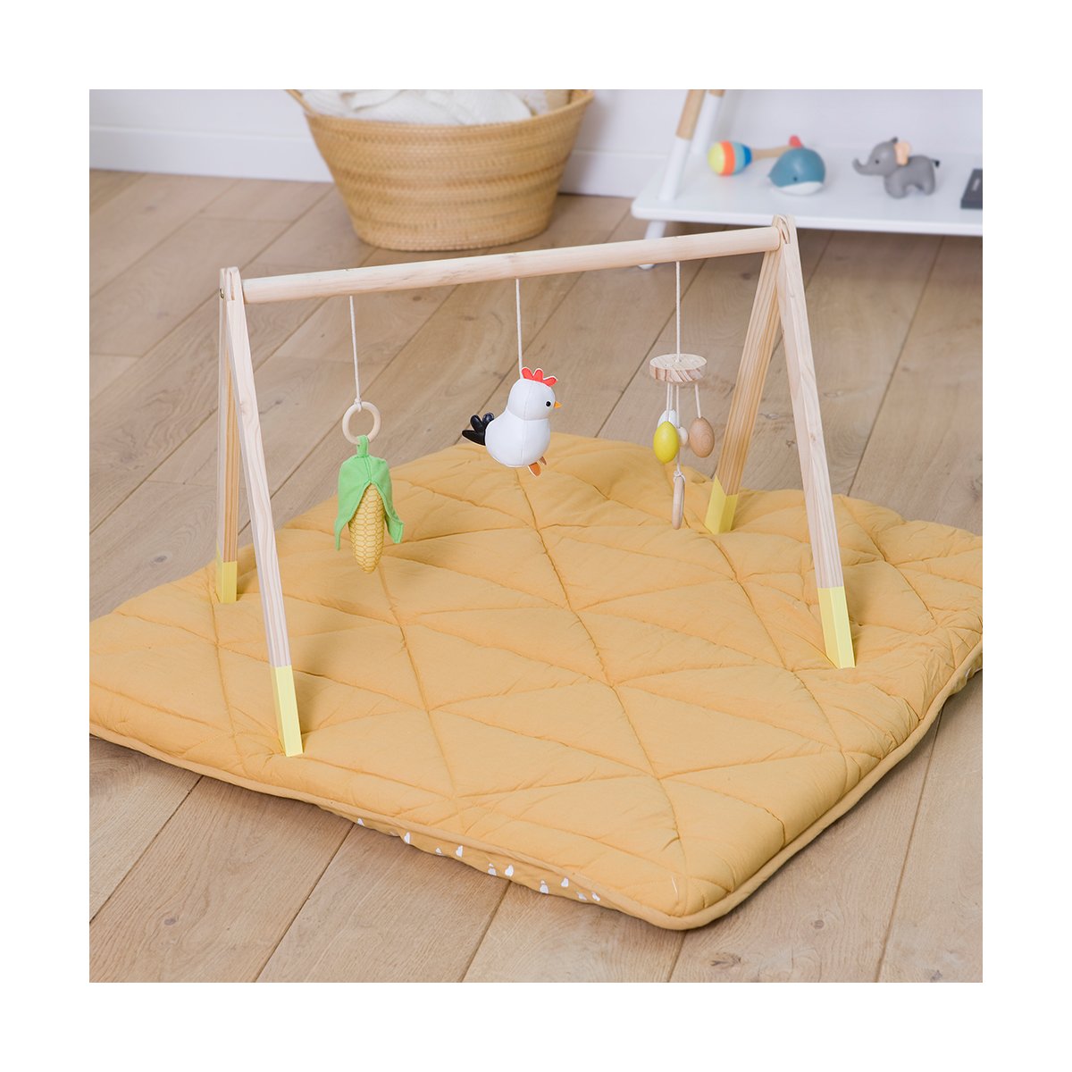 Wooden Activity Arch - Farm Friends