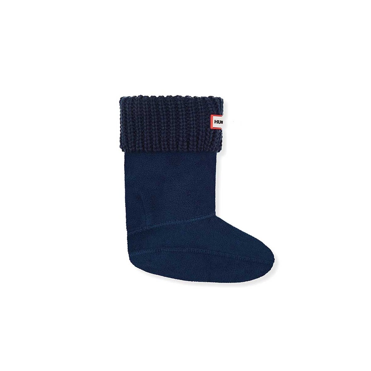 Half Cardigan Kids Boot Sock - Navy