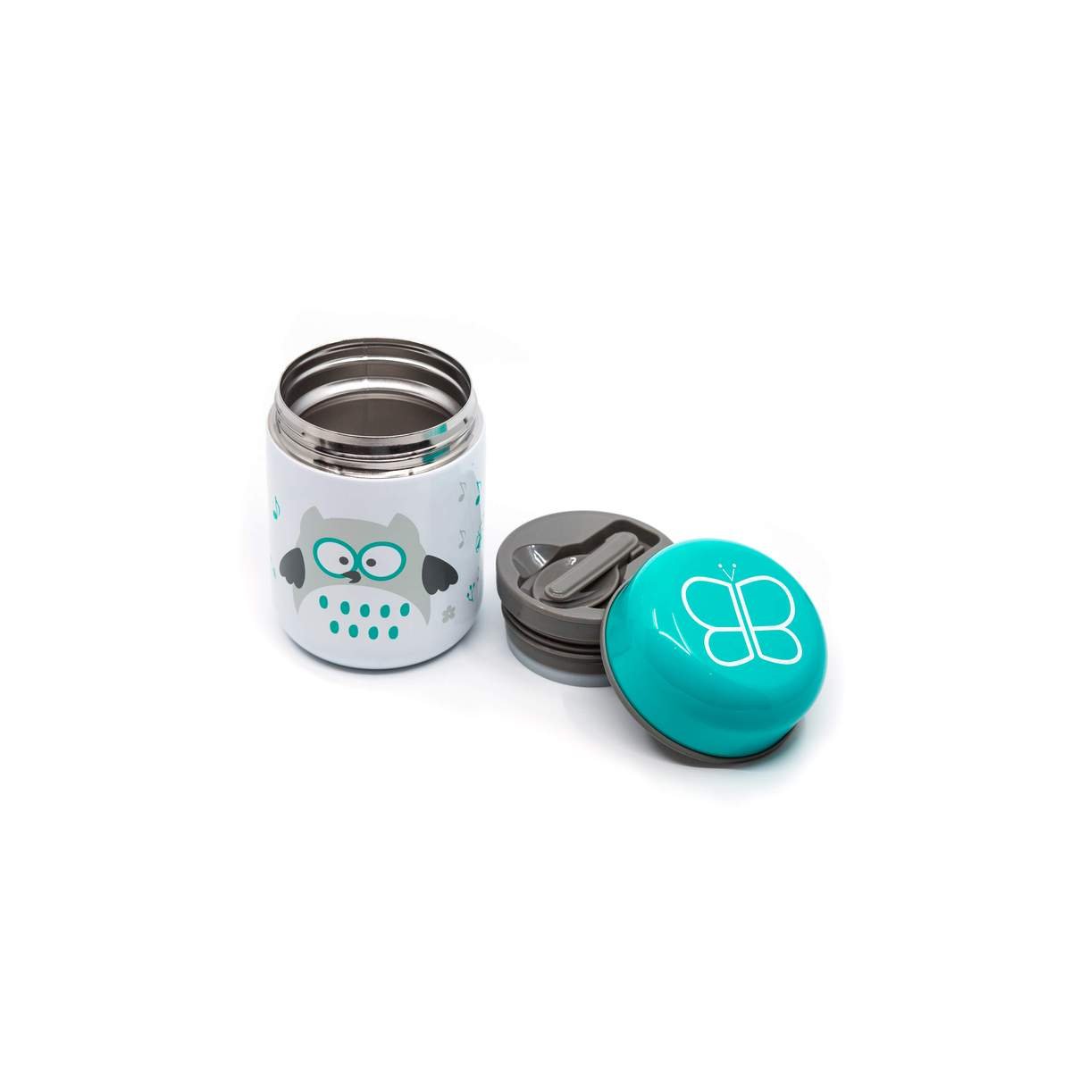 Food Thermal Container & Spoon - Aqua