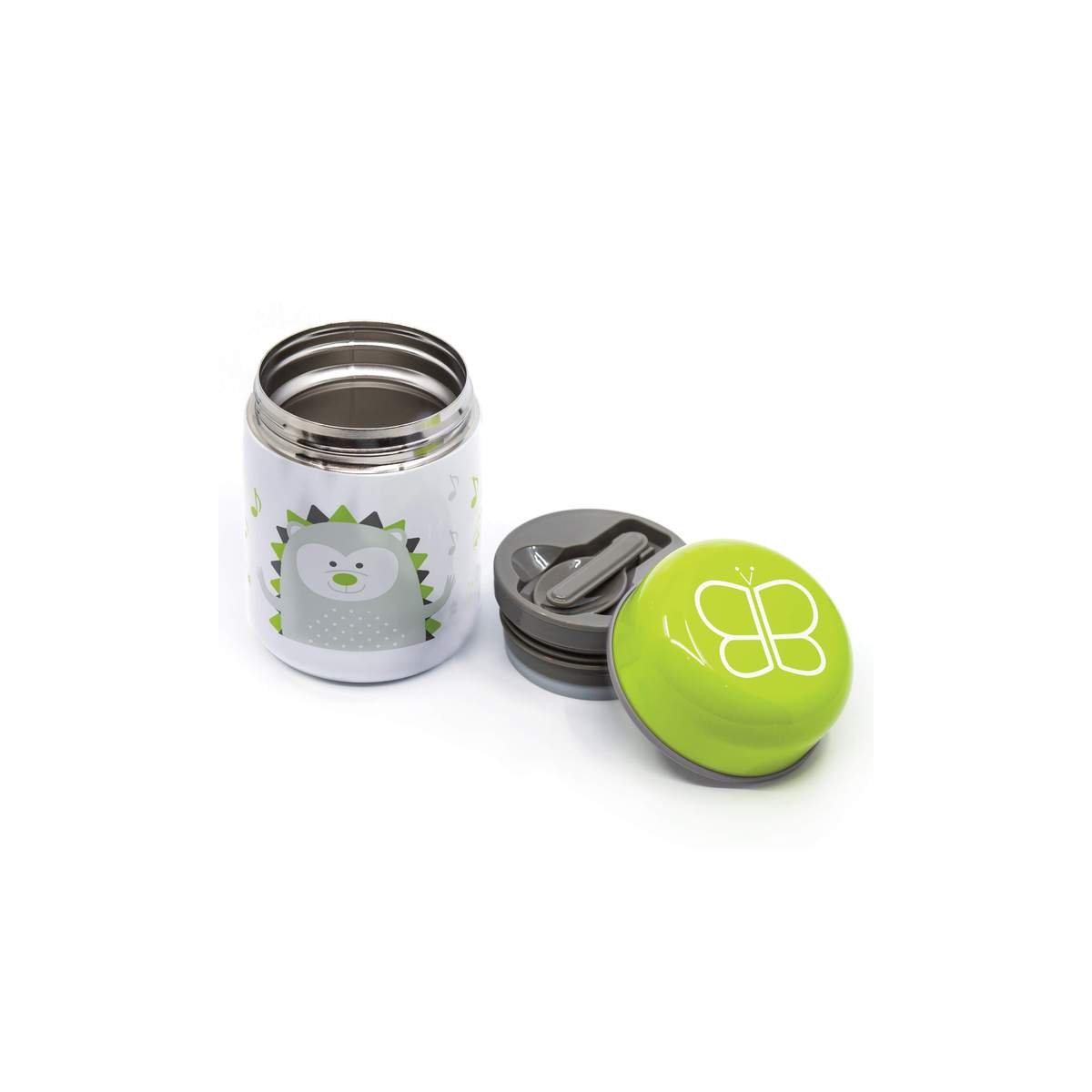 Food Thermal Container & Spoon - Lime