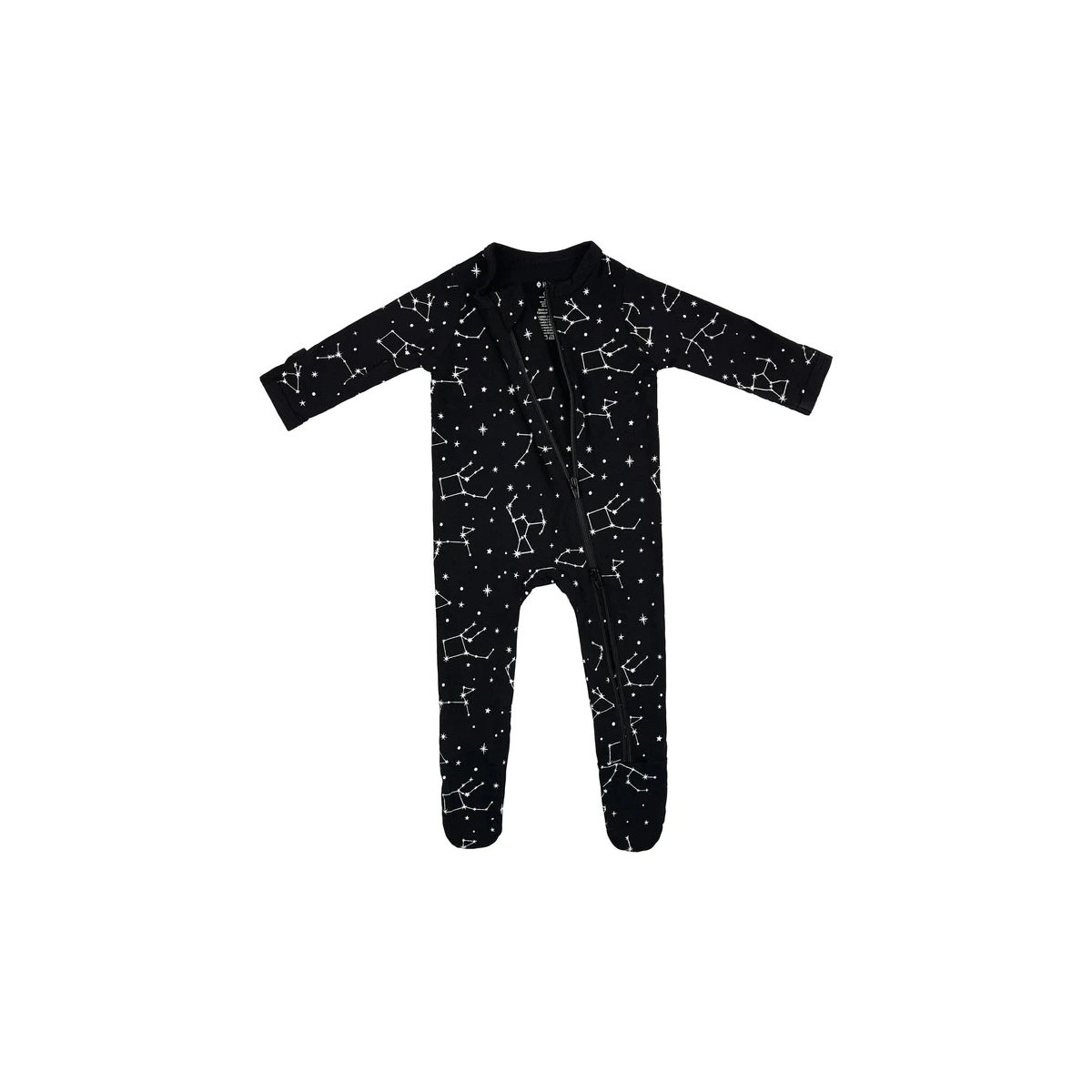 Printed Zippered Footie - Midnight Constellation