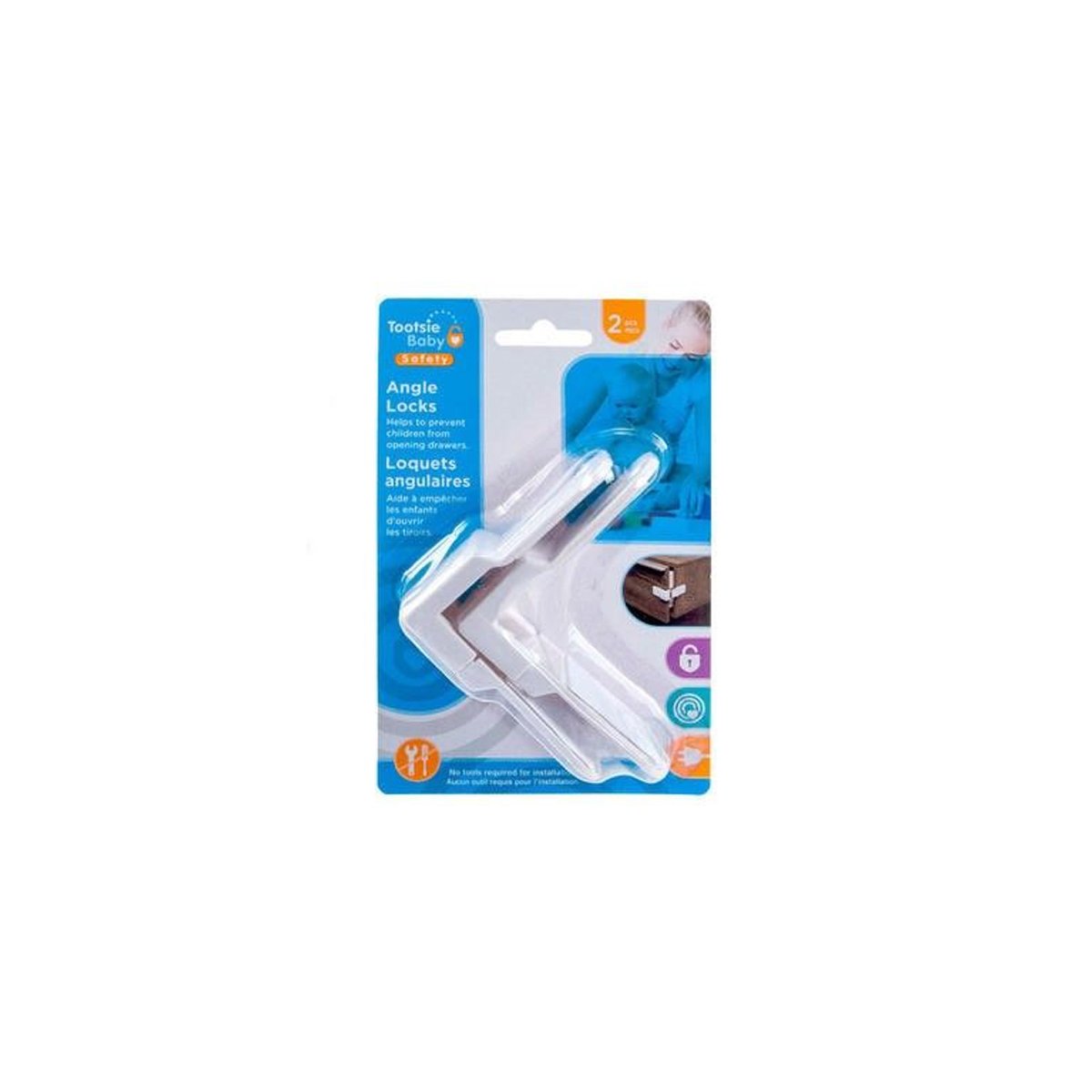 Angle Lock White 2 Pack