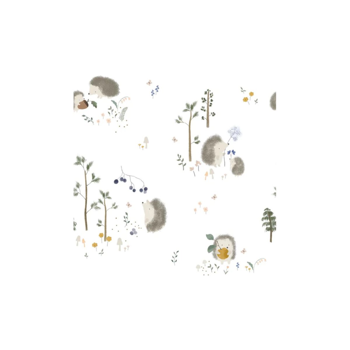 Long Sleeve Waterproof Bib - Hedgehogs