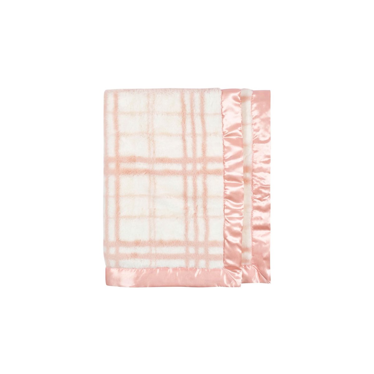 Plush Blanket - Pink Plaid