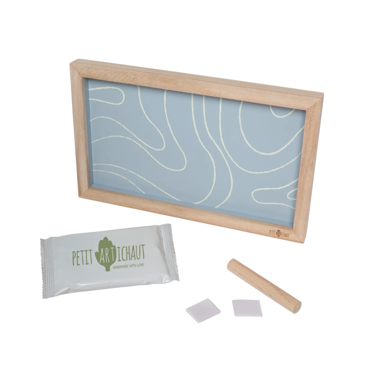 2 Prints Frame - Blue Abstract