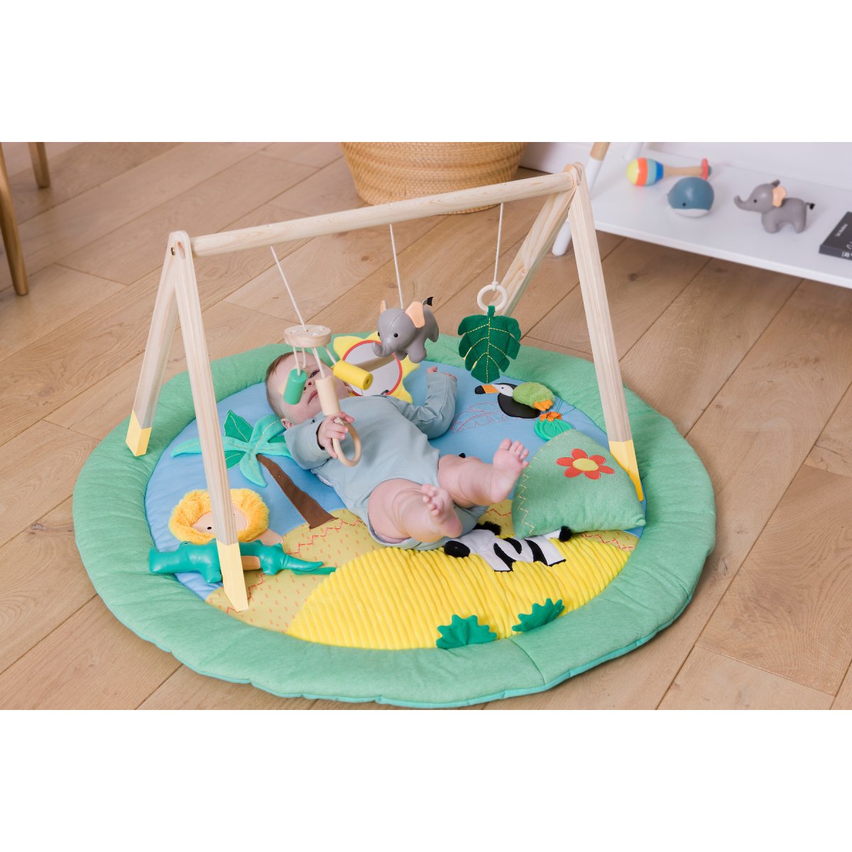 Wooden Activity Arch - Jungle Friends