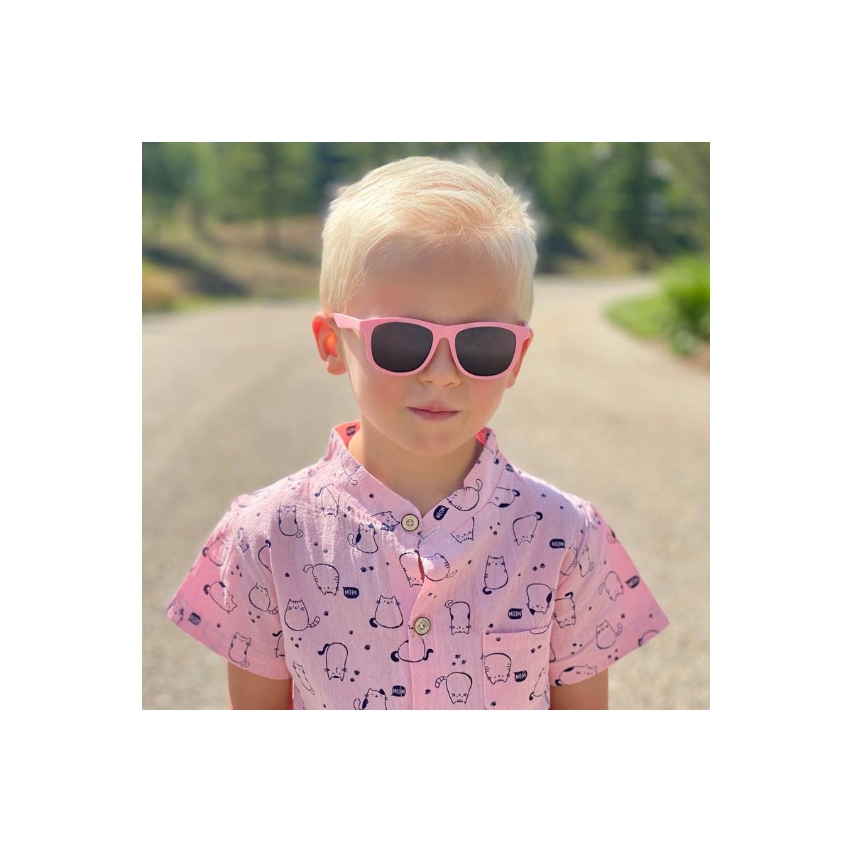 Urban Xplorer Sunglasses Classic Black Lenses - Peachy Pink