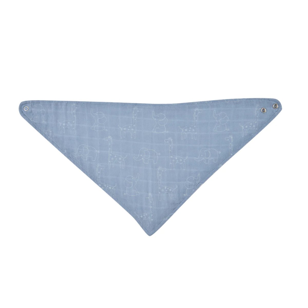 3 Pack Muslin Bandana Bibs - Blue