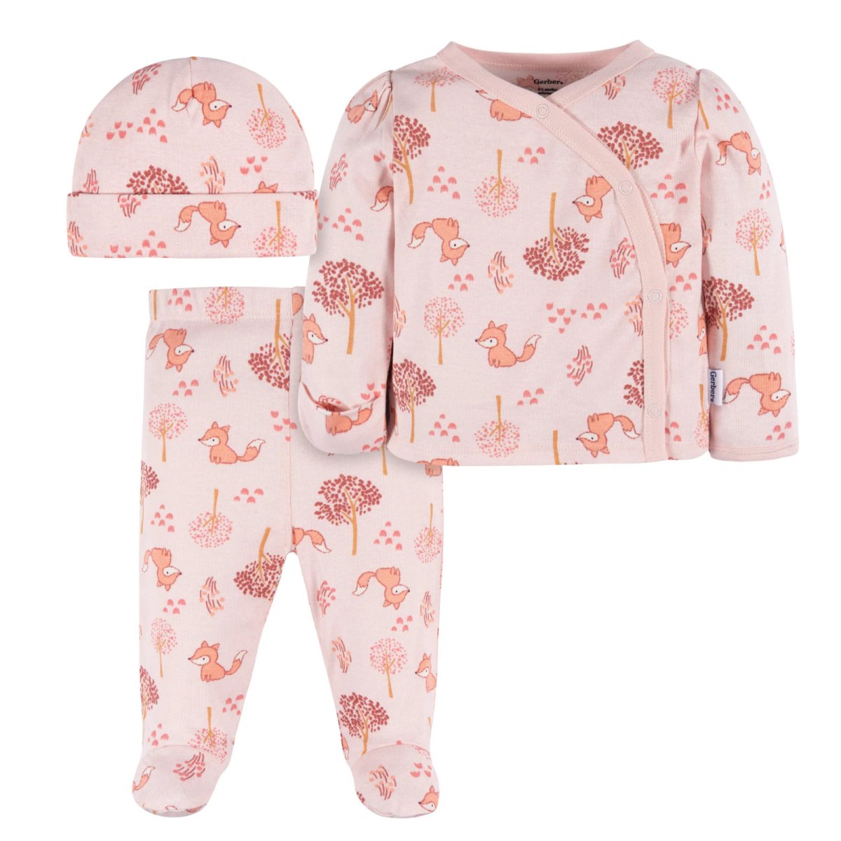 3 Piece Side Snap Sets - Dandelions Newborn