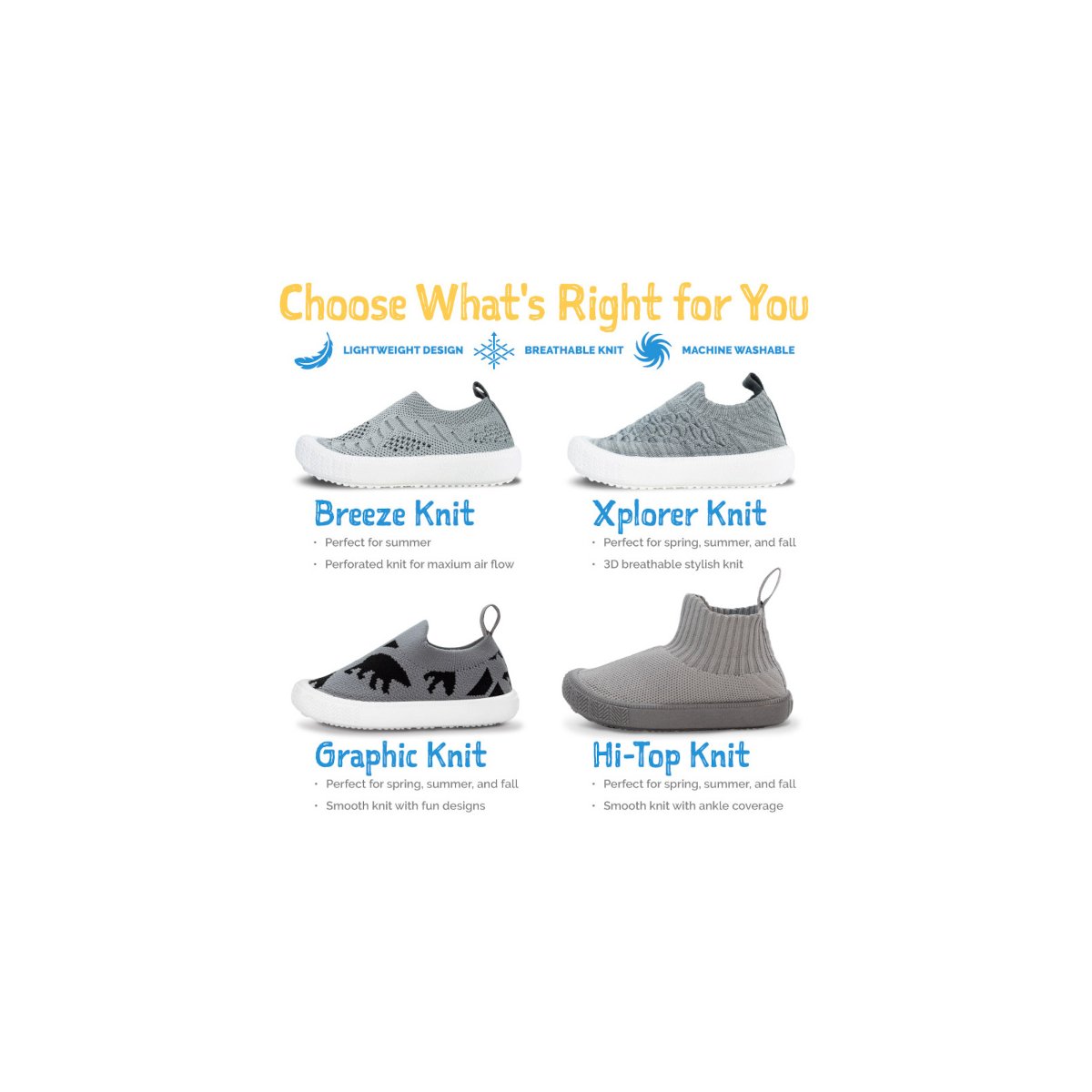 Breeze Knit Shoes - Navy