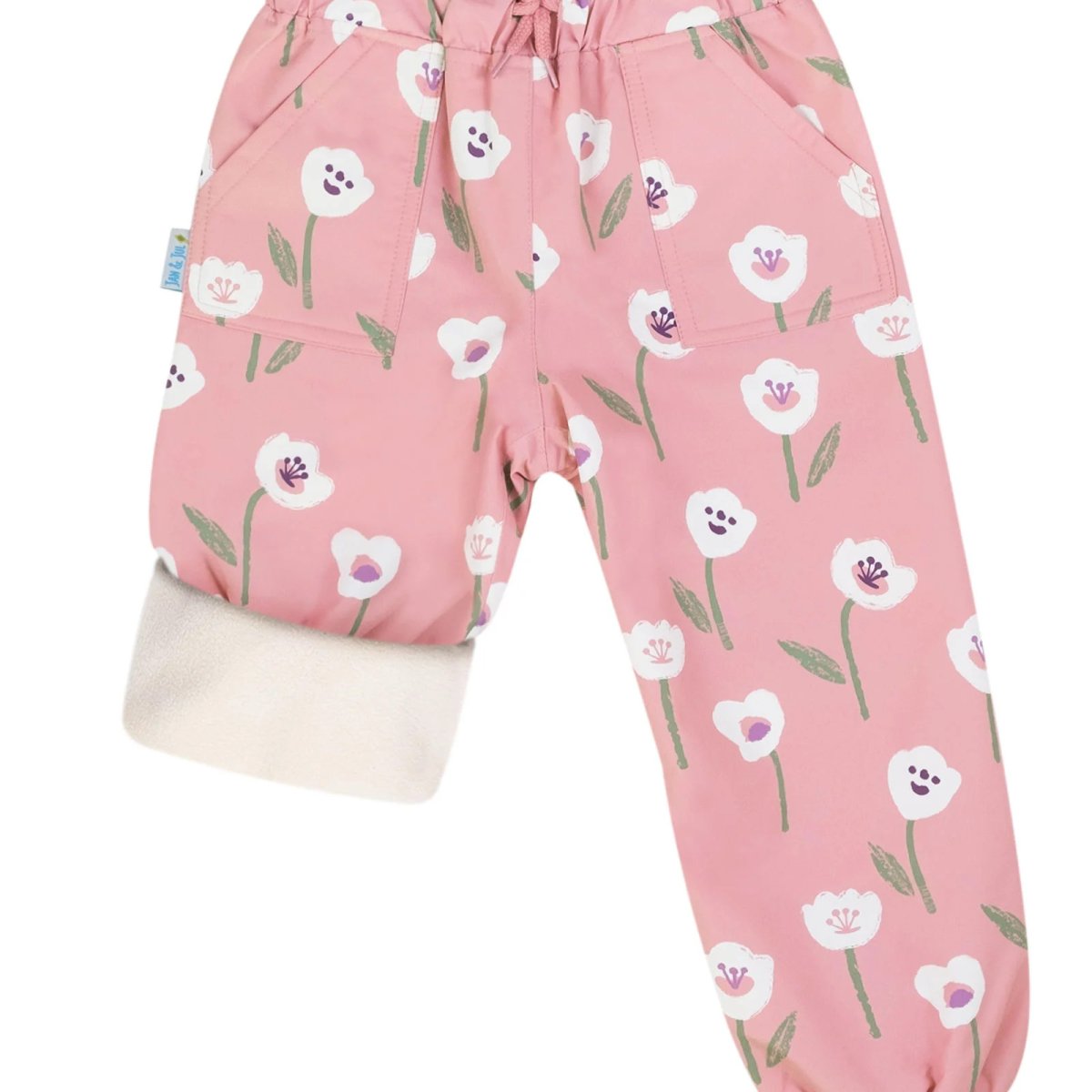 Cozy-Dry Rain Pants - White Tulip