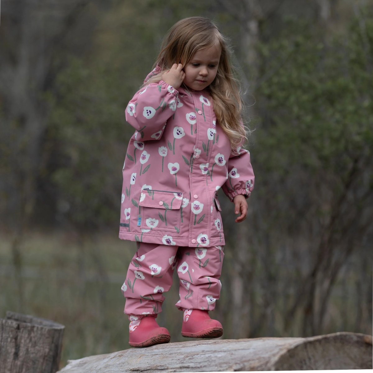 Cozy-Dry Rain Pants - White Tulip