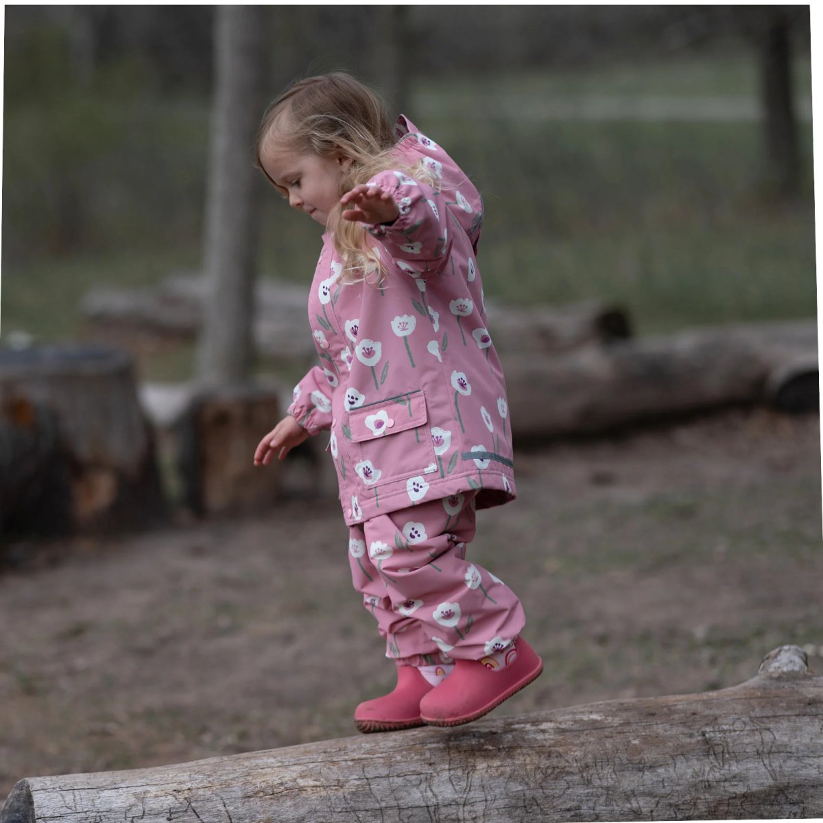 Cozy-Dry Rain Pants - White Tulip