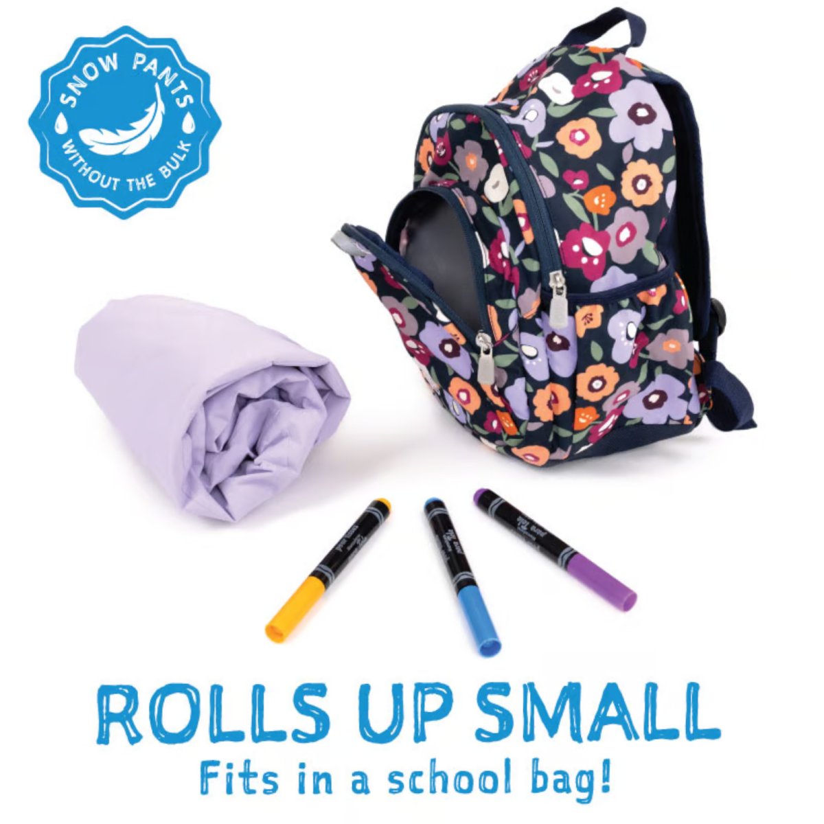 Cozy-Dry Rain Pants - White Tulip