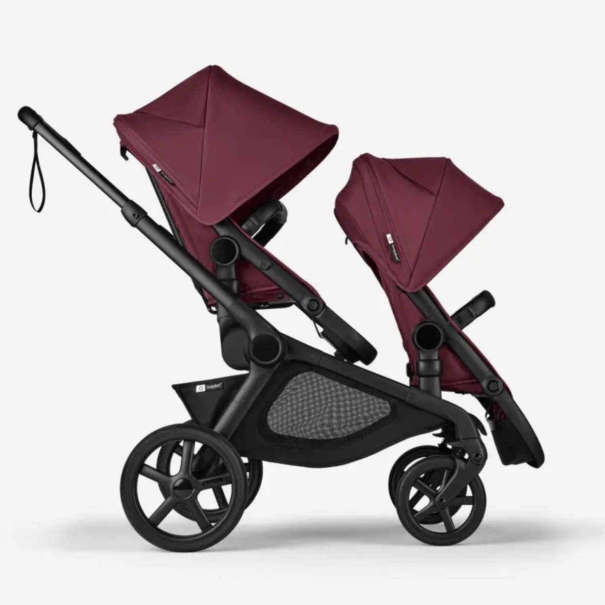 Kangaroo Sibling Seat Black/Dark Cherry