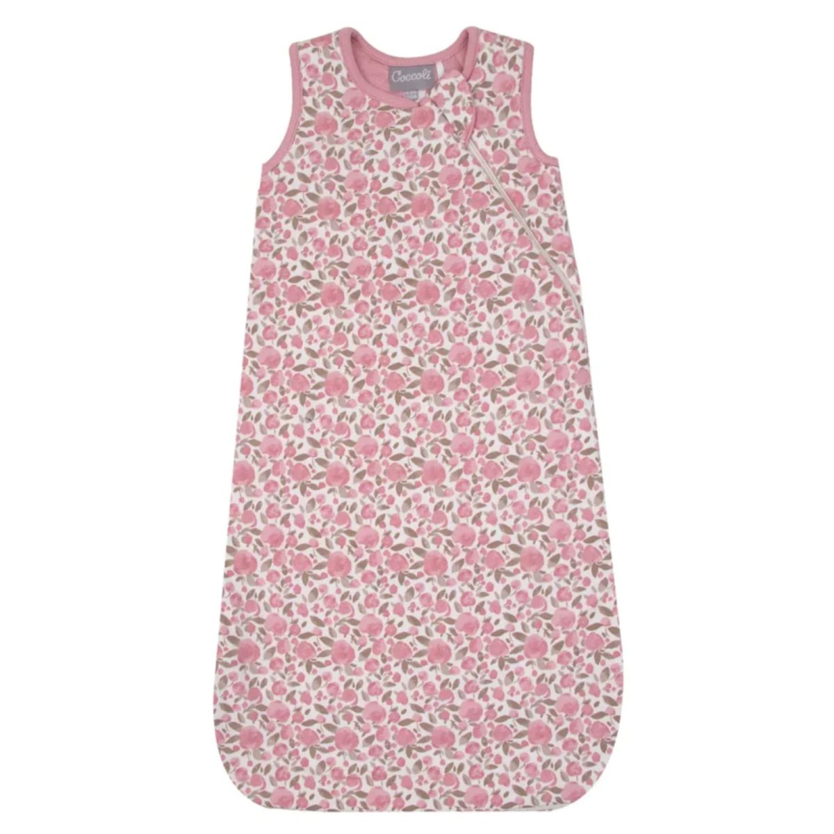 Modal 0.5 Togs Sleepsack - Flowers On Silver Pink