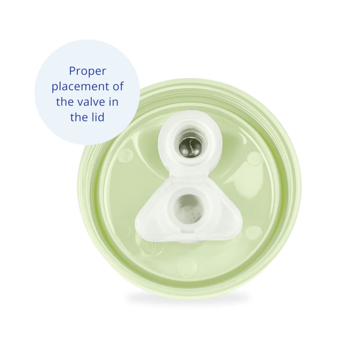 No Spill Lid with Valve - Leaf