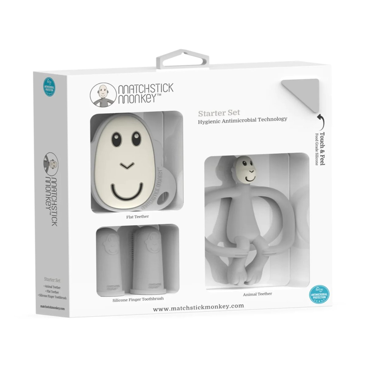 Teething Starter Set - Cool Gray