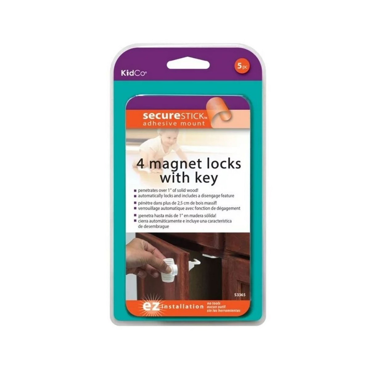 Adhesive Mount Magnet Lock Key Set