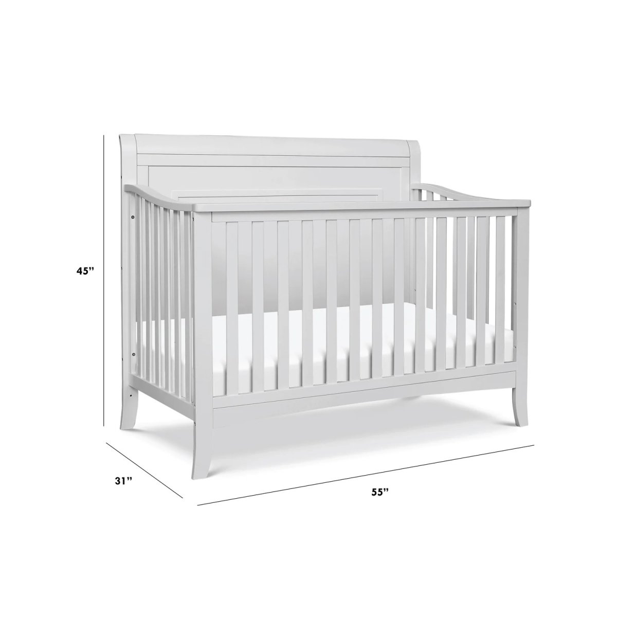Anders 4-in-1 Convertible Crib - Cloud Grey