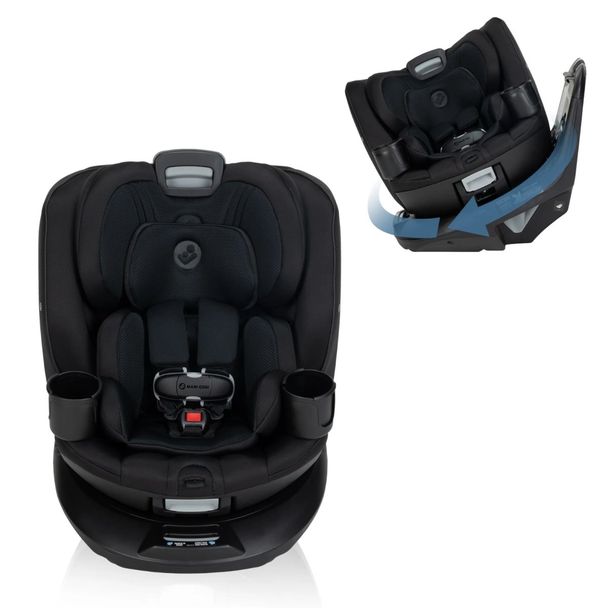 Andi 360 Rotating All-in-One Convertible Car Seat Authentic Black