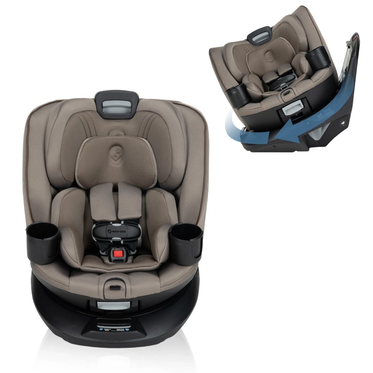 Andi 360 Rotating All-in-One Convertible Car Seat Authentic Truffle