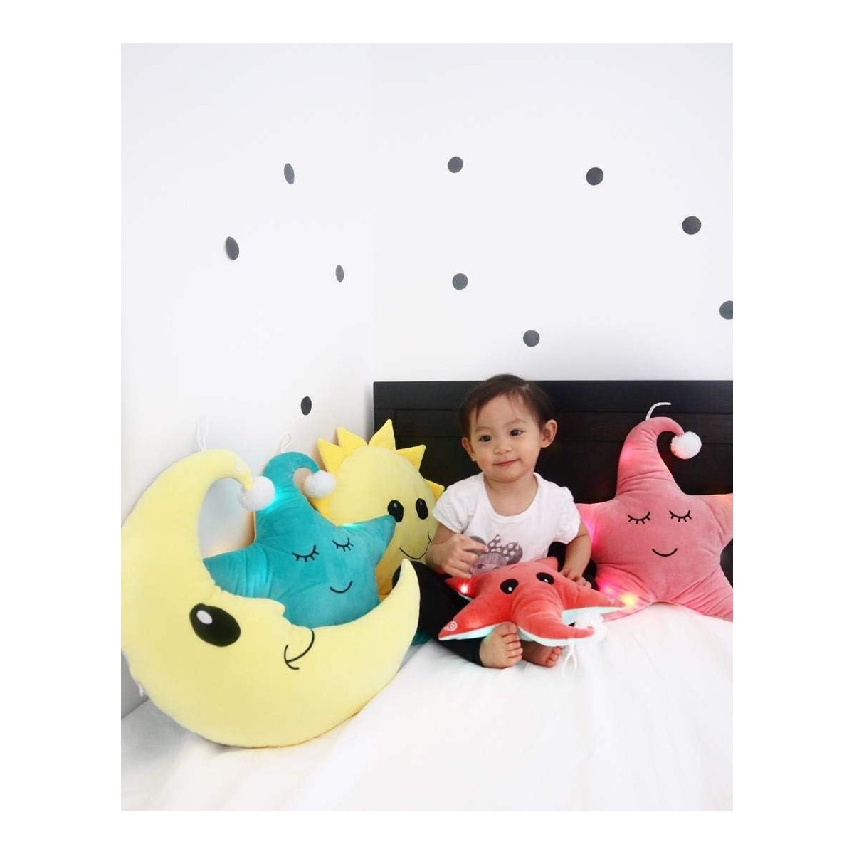 Kokoons Plush with LED & Sound - Yellow Moon