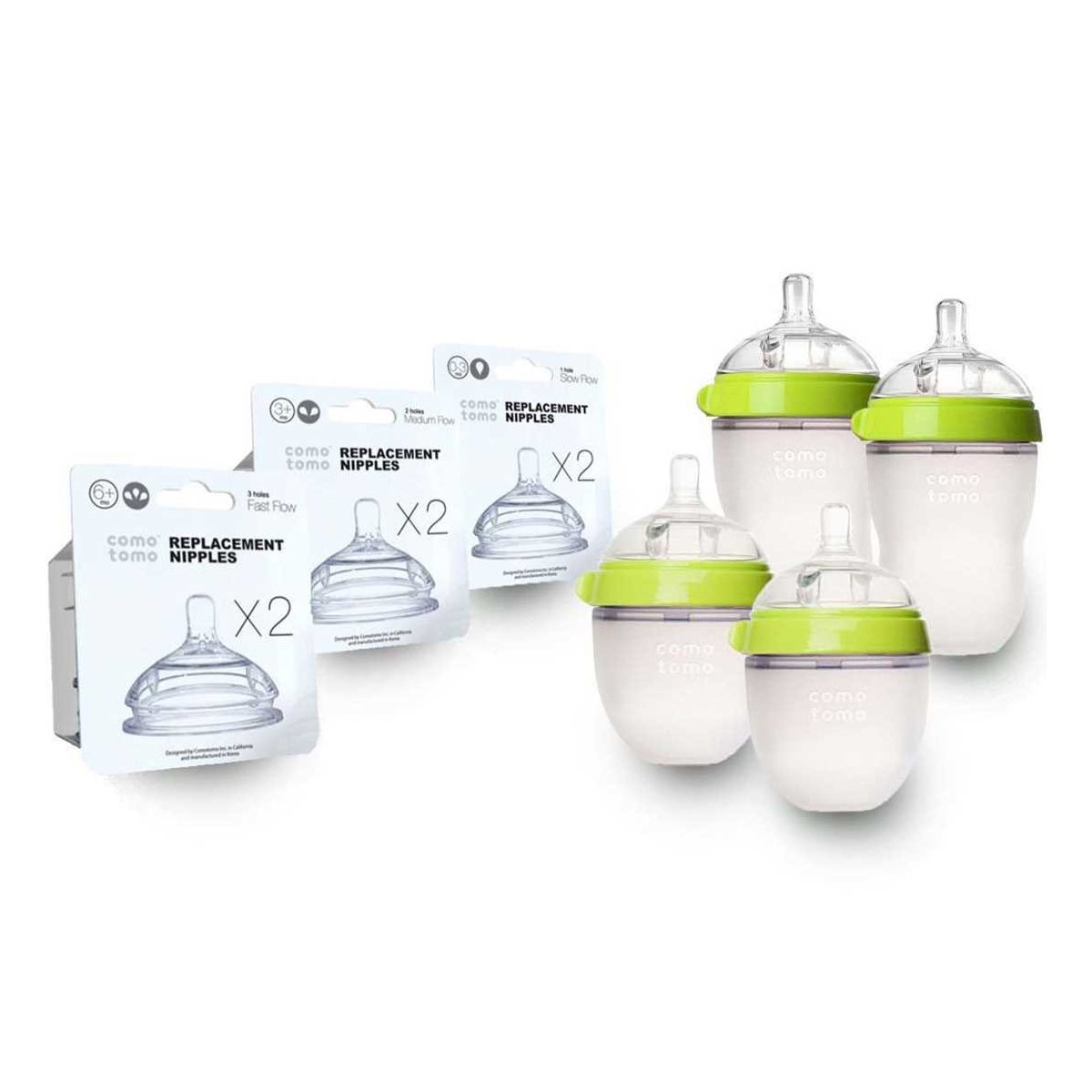 Baby Bottle Bundle Green