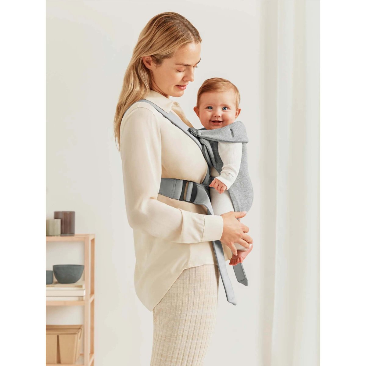 Baby Carrier Mini - 3D Jersey, Light Grey