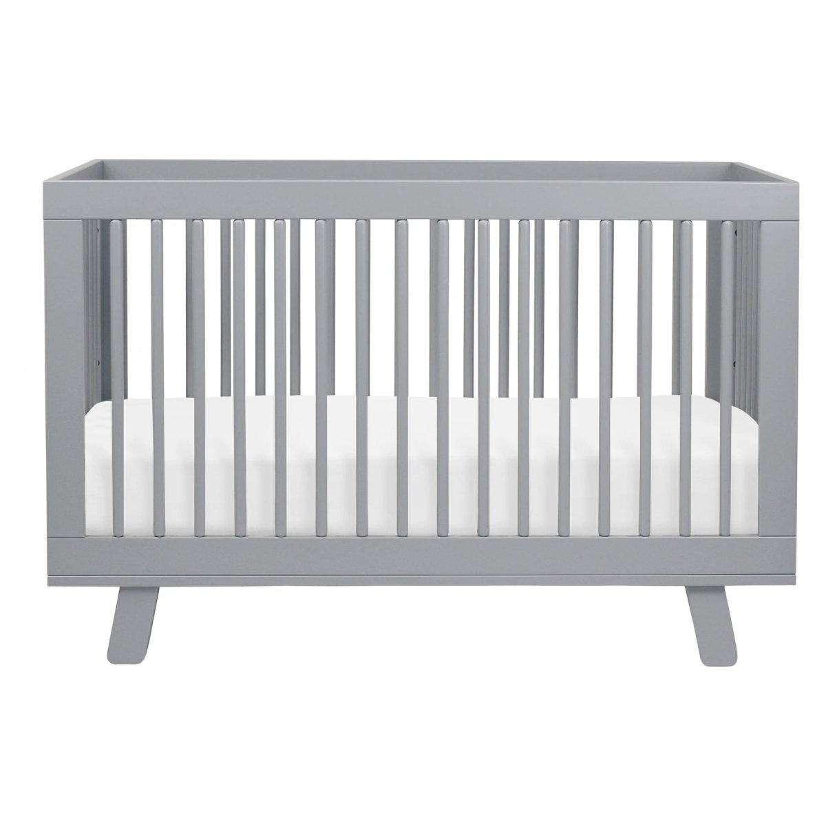 Hudson 3 In 1 Crib With Toddler Rail - Grey