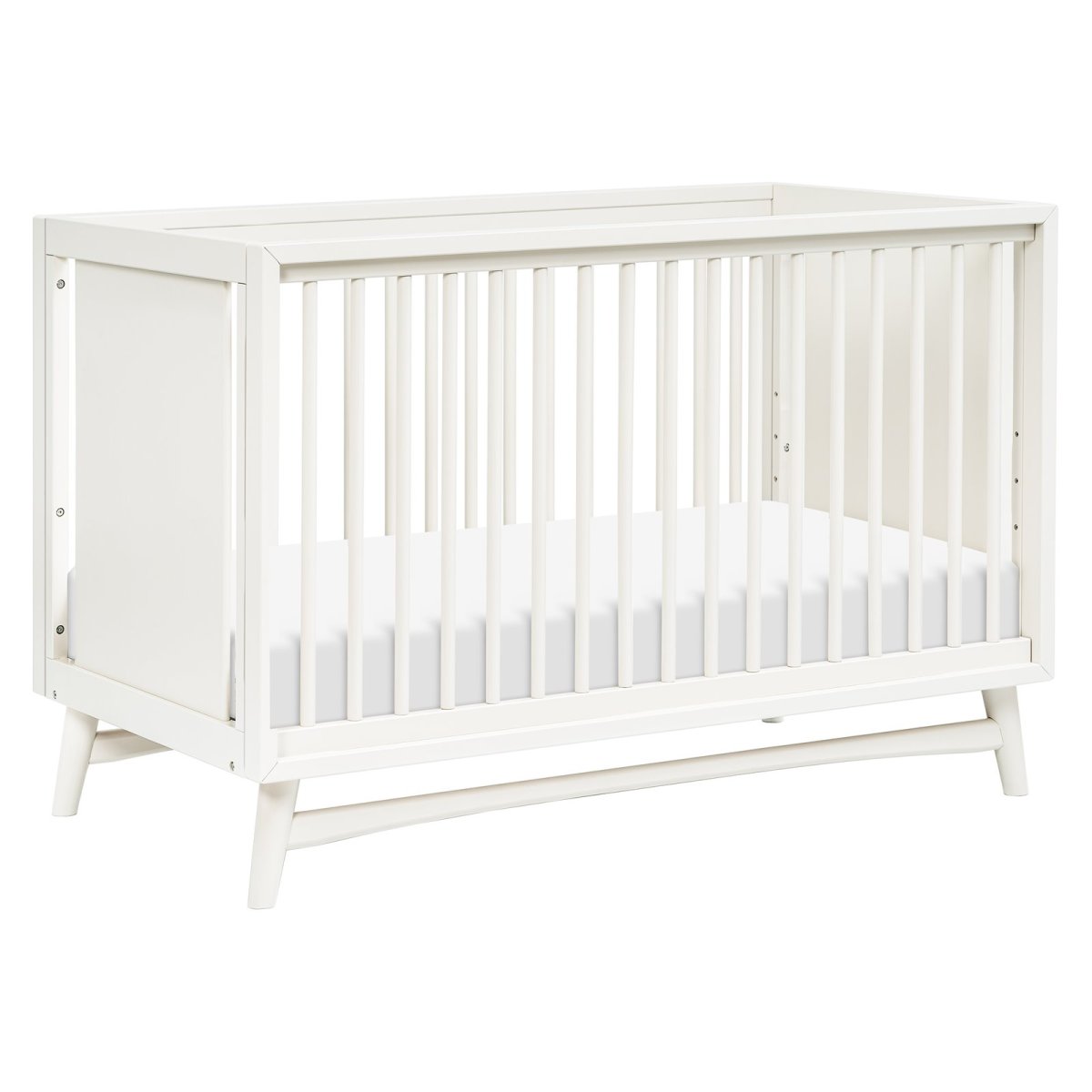 Peggy 3 In 1 Crib With Toddler Rail - Warm White