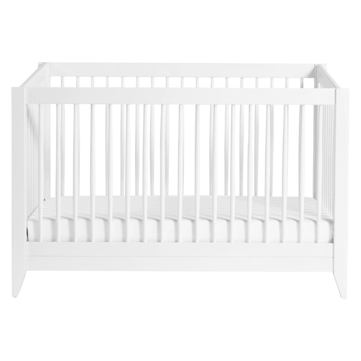 Sprout 4 in 1 Crib with Toddler Rail - White