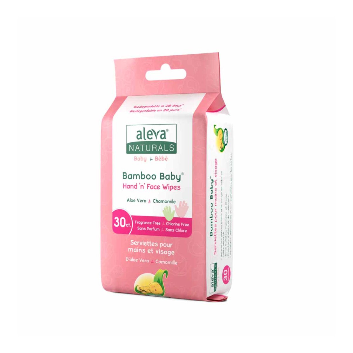 Bamboo Baby Hand & Face Wipes 30 Count