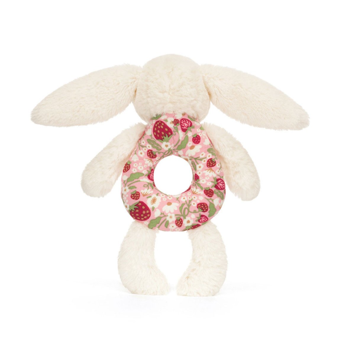 Blossom Cream Bunny Berry Ring Rattle